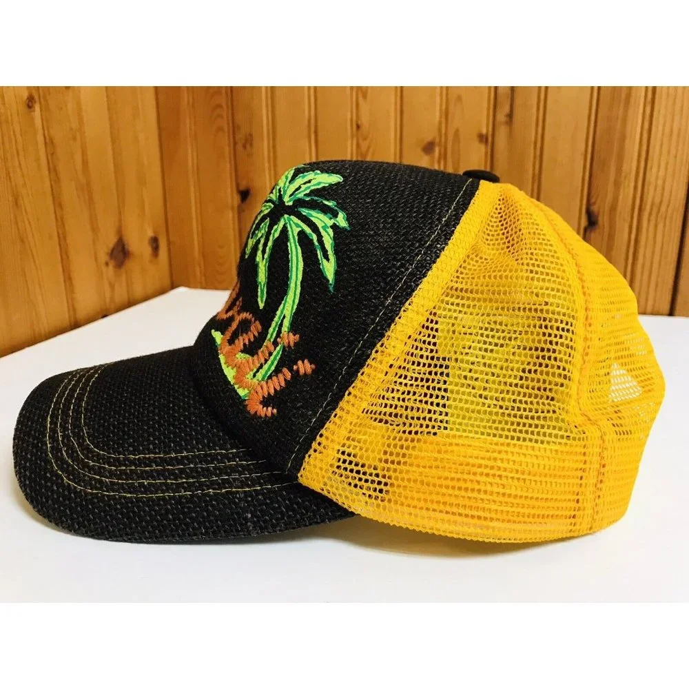 Hawaii Brown Orange Snapback Trucker Hat